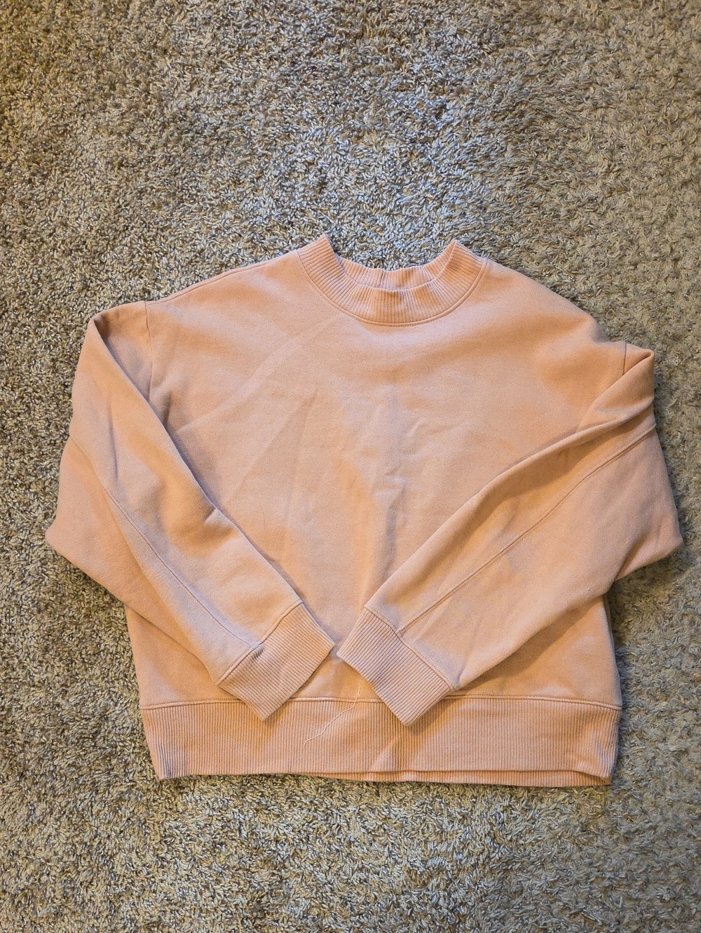 a new day Peach Cropped Pullover